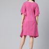 Embroidered Flared Sleeves Kaftan Dress - Image 3