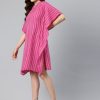 Embroidered Flared Sleeves Kaftan Dress - Image 2