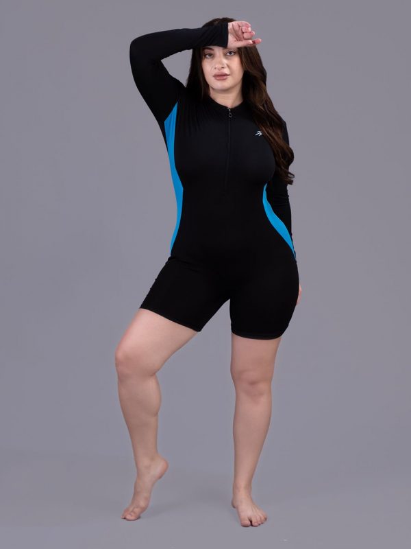 Keepfit Women's UPF40+ Antibacterial Zipper Padded Swimwear Set