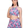 Addery Women's Two-Piece Skirted Tropical Blossom Swimwear - Image 2