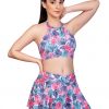 Addery Women's Two-Piece Skirted Tropical Blossom Swimwear - Image 3