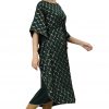 Janasya Green Checkered Kaftan - Image 5