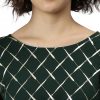 Janasya Green Checkered Kaftan - Image 3
