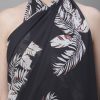 Claura Black & White Printed Sarong - Image 4