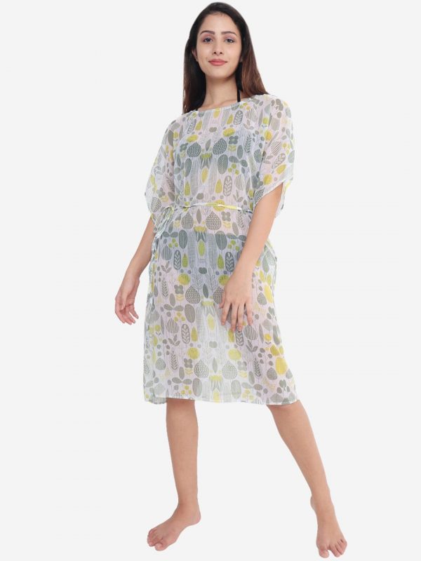 Beau Design Printed Swimwear Kaftan