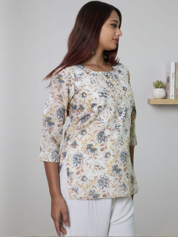 myplusfashion Women's Embroidered Tunic